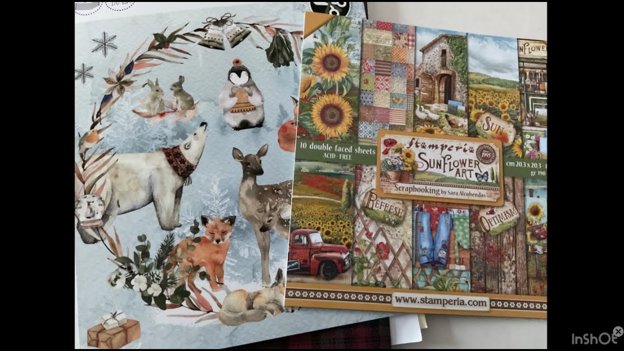 🦋PRÉSENTATION STAMPERIA /TEDI🦋 Futurs Projets …😉💙🦋#scrap #scrapbooking