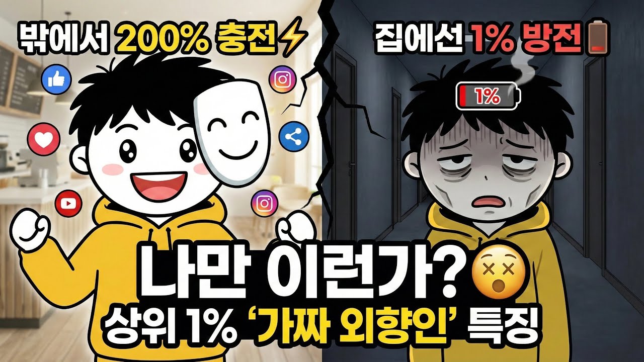 혹시 당신도 가짜 외향인인가요? (소름 돋는 특징 3가지)