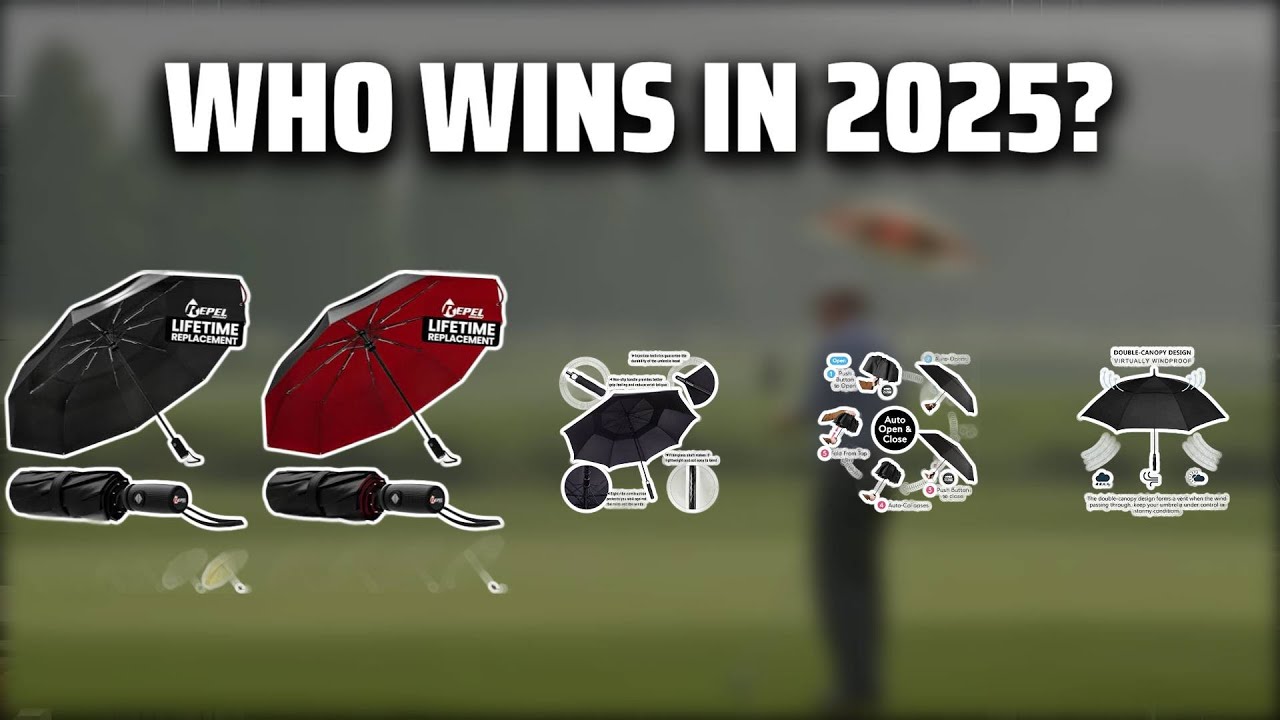 The Top 5 Best Golf Umbrella in 2025 - Must Watch Before Buying!