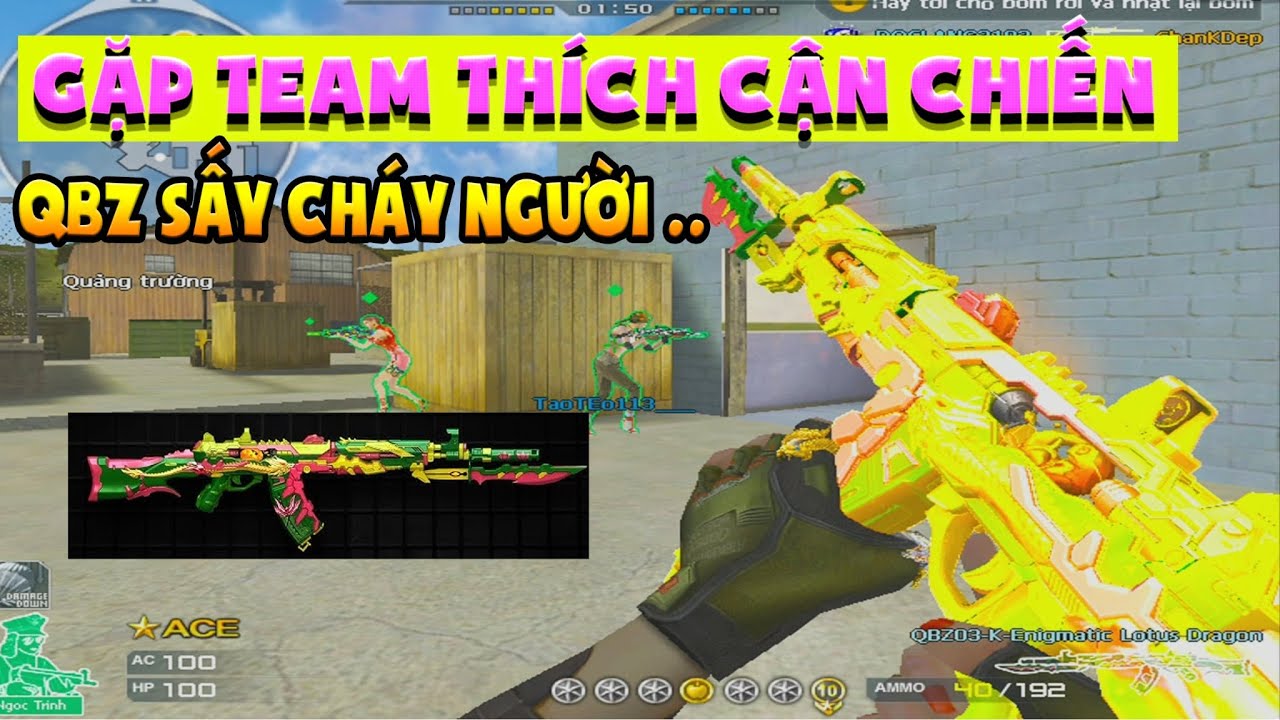 ► Gặp team thích cận chiến  - QBZ-03 | Knife Enigmatic Beast Lotus