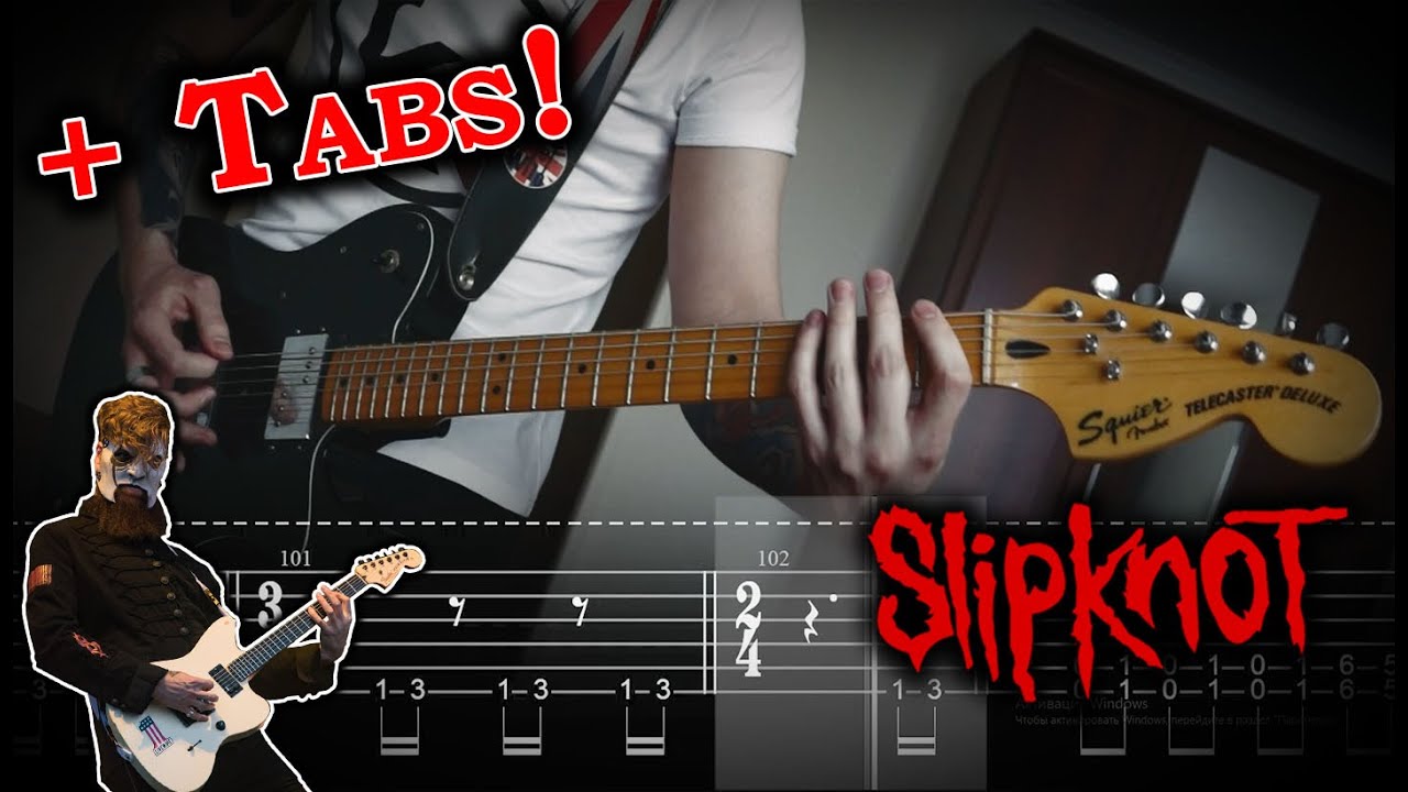 Slipknot - Sarcastrophe (Bass & Guitar Cover w/Jim Root Tabs)