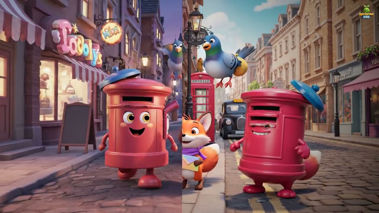 Uzbek | Londonning Gapiruvchi Pochtasi | The Talking Postbox of London | Kids Song