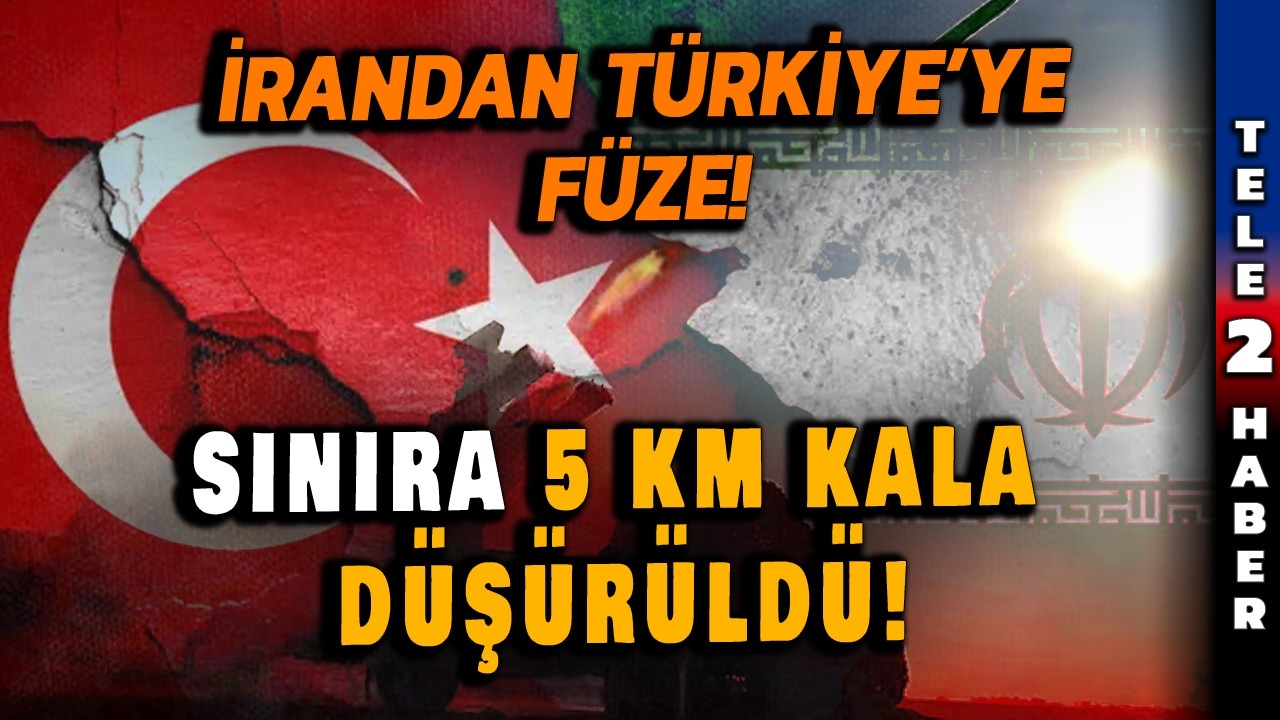 #SONDAKİKA İran'dan Türkiye'ye füze atıldı! Sınıra 5 km kala etkisiz hale getirildi!
