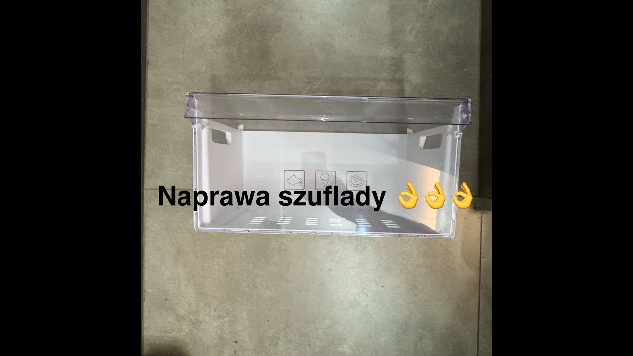 Jak naprawić szufladę zamrażarki  lodówki na trytytki , raz a porządnie 😎😎😎 