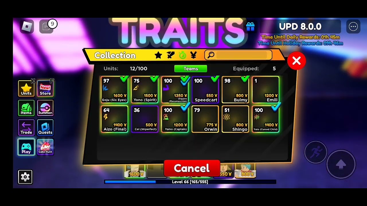[Anime adventures] lucky trait ROLLING