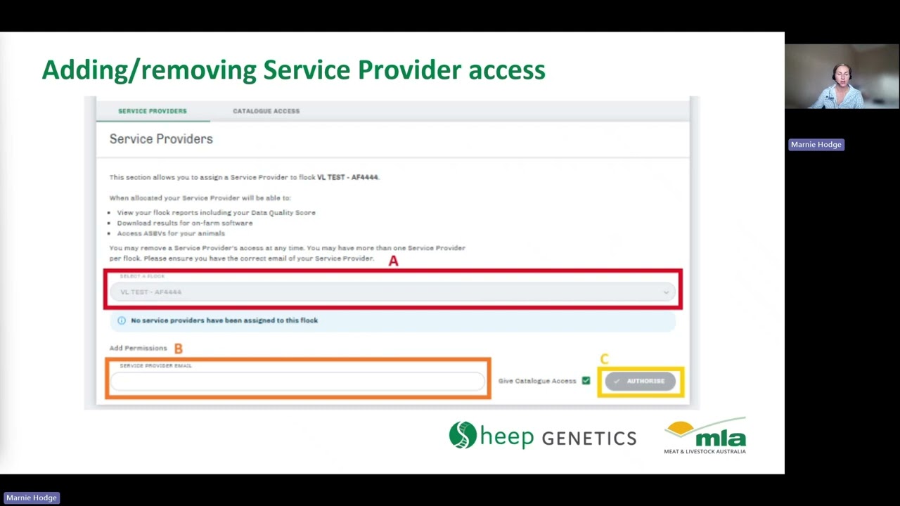 Payment Portal 5 Managing Service Provider access