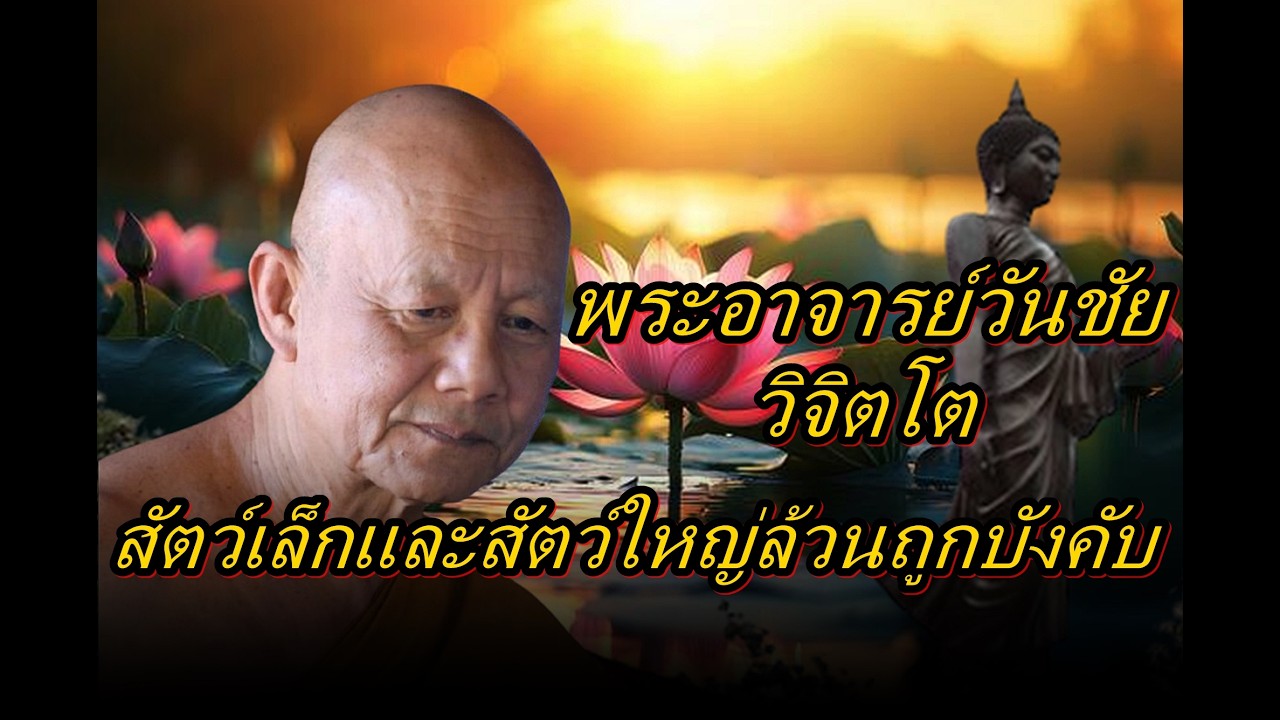 พระอาจารย์วันชัย วิจิตโต  สัตว์เล็กและสัตว์ใหญ่ล้วนถูกบังคับ