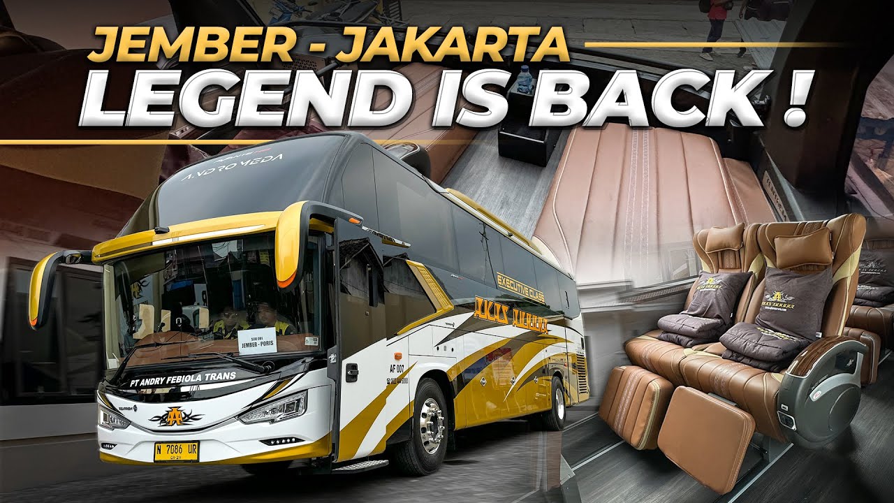 JAMINAN BETAH KALO NAIK BUS INI 😍 AKAS Aurora Jember-Jakarta Part 1