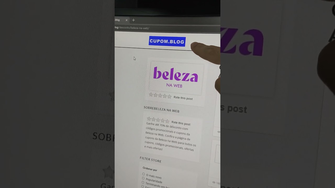 Cupom Beleza na Web Abril 2026