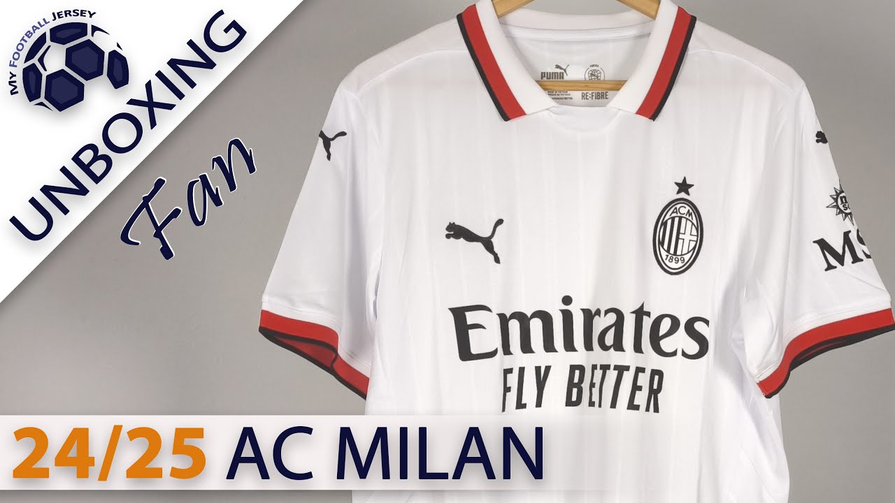 AC Milan Away Jersey 24/25 (Minejerseys) Fan Version Unboxing Review