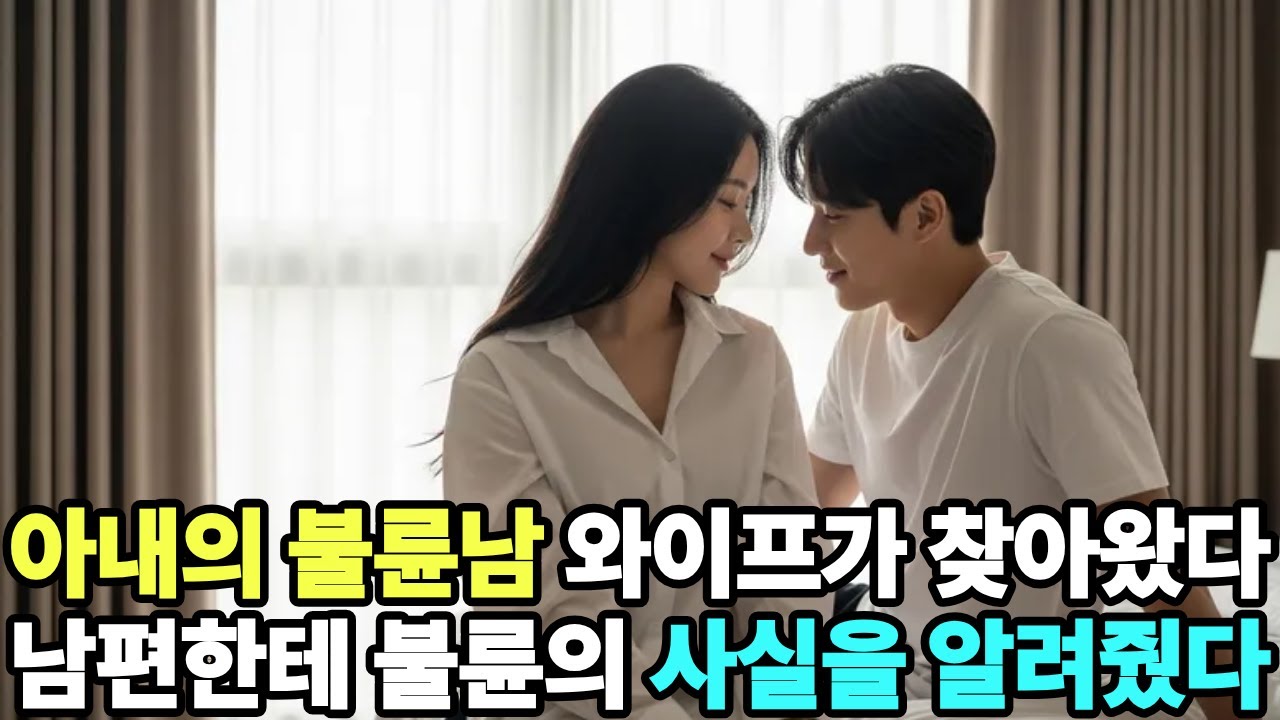 아내의 불륜남 와이프가 찾아왔다 남편한테 불륜의 사실을 알려줬다