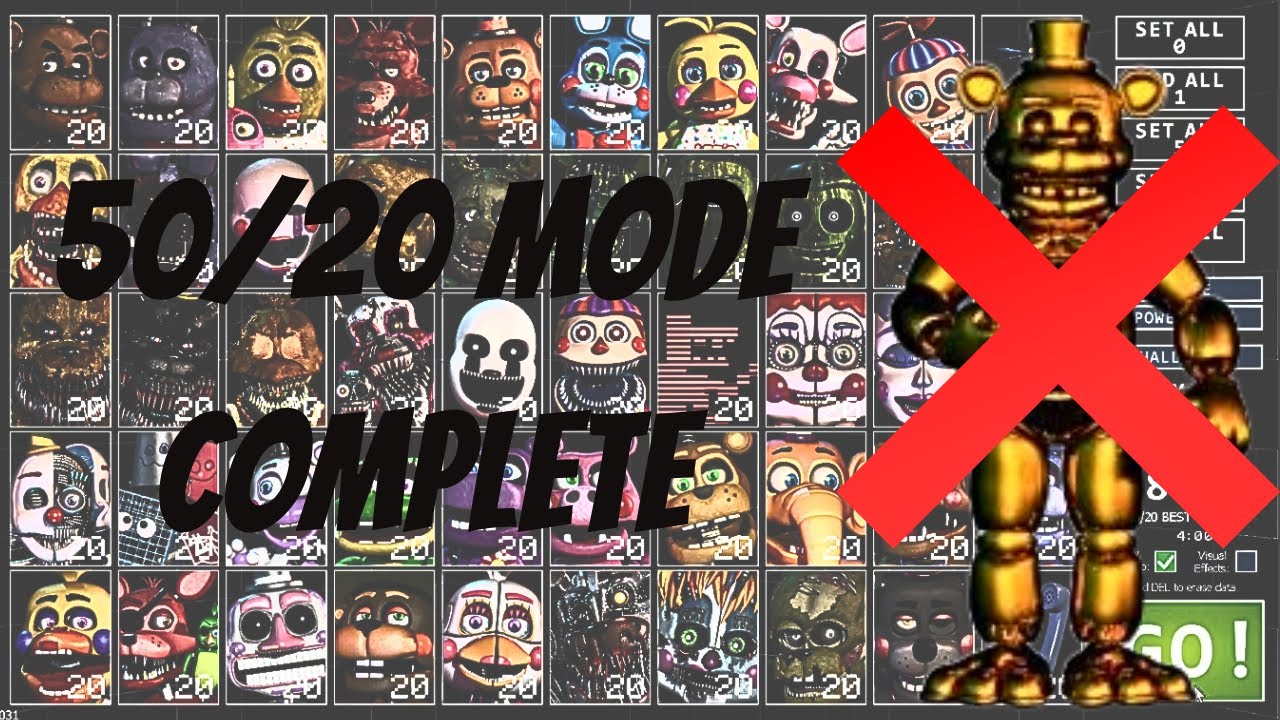 FNAF UCN Challenge (50/20 MODE)TRIUMPH