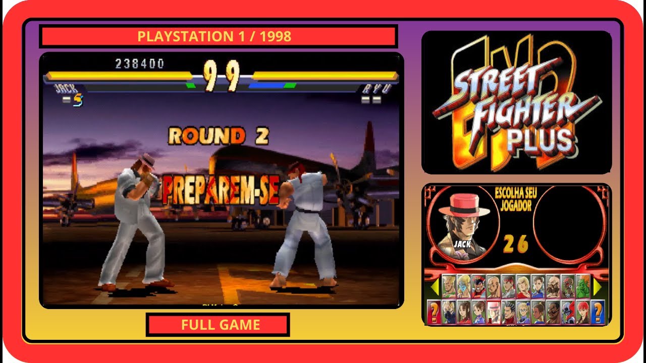 STREET FIGHTER EX2 PLUS - [ PS1 / 1998 ]  - 💥JACK💥 FULL GAMEPLAY