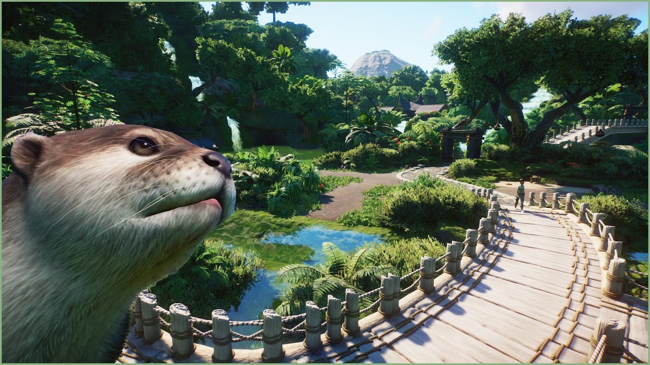 🦦Tropical Asian otter walkthrough habitat | Conuco Zoo | Planet Zoo | speedbuild🥑
