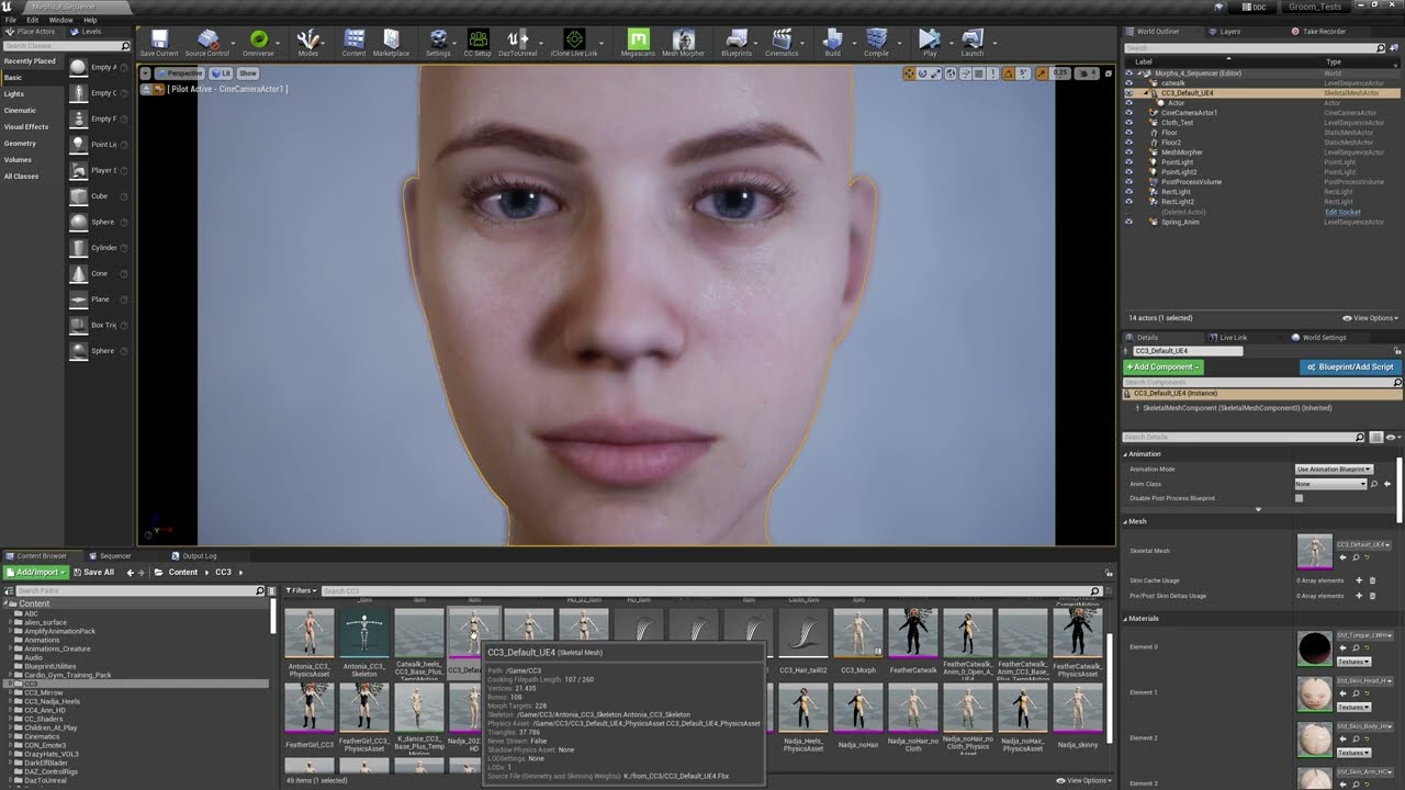 UE4.27 - Add Morphs To Sequencer - (Tutorial)