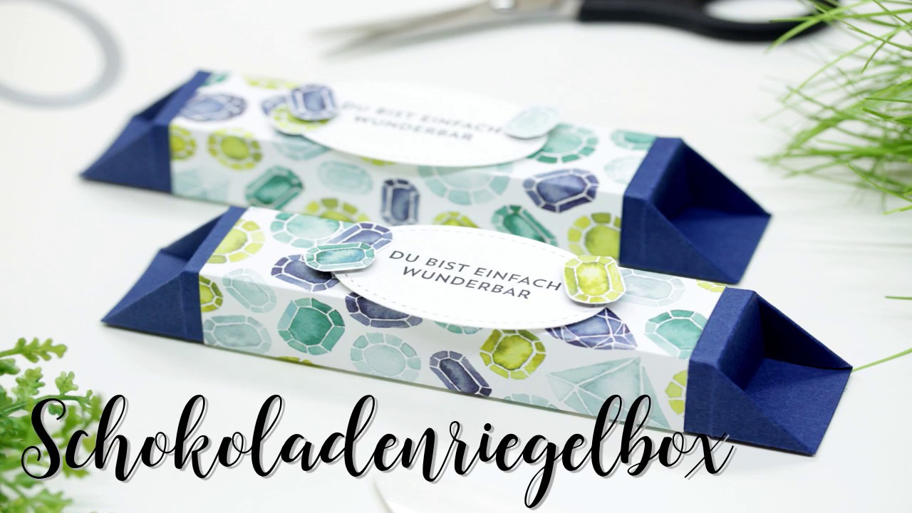 Schokoladenriegelbox mit Stampin' UP! Produkten