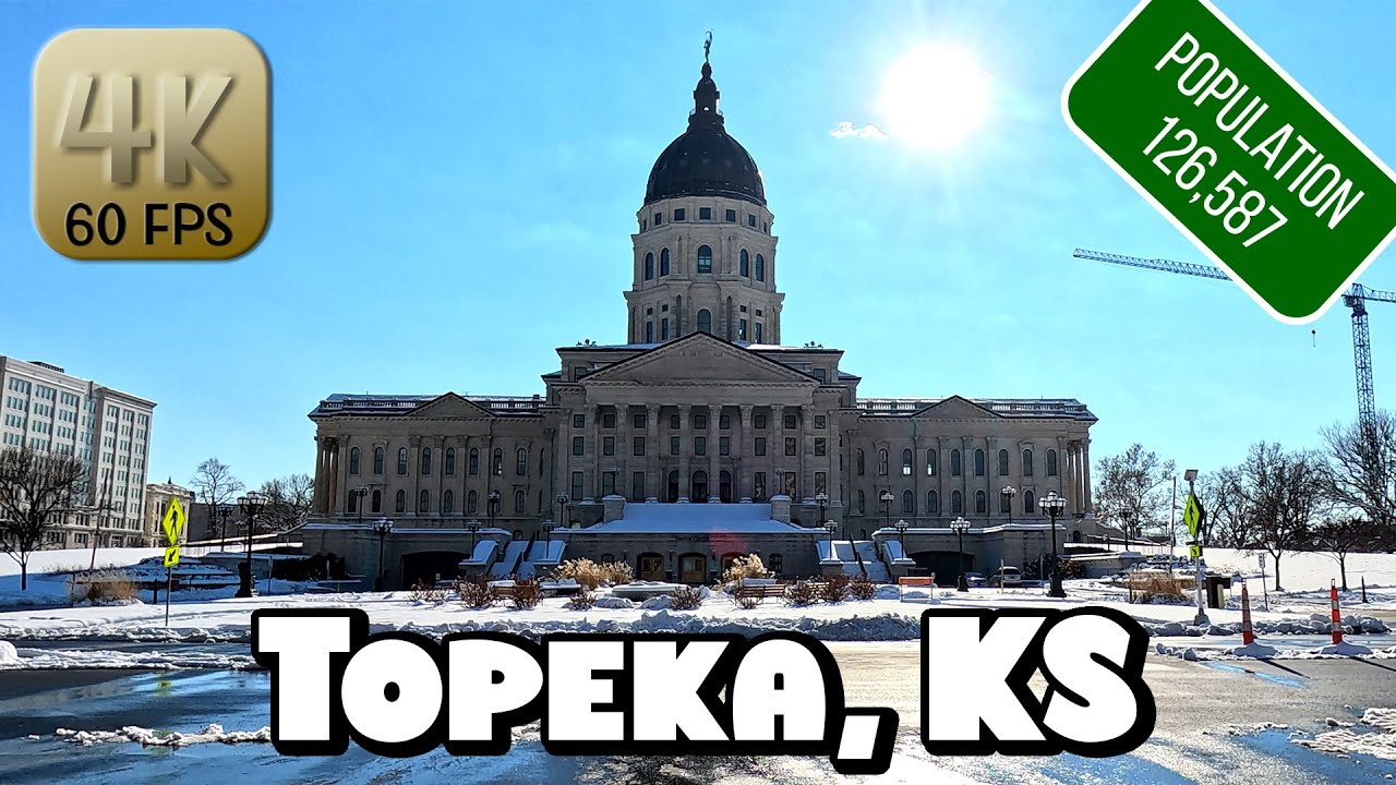 Driving Around Topeka, Kansas in 4k Video