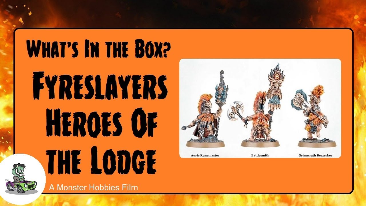 What's in the Box? Games Workshop Fyreslayer Heroes - A Model Kit Unboxing Video