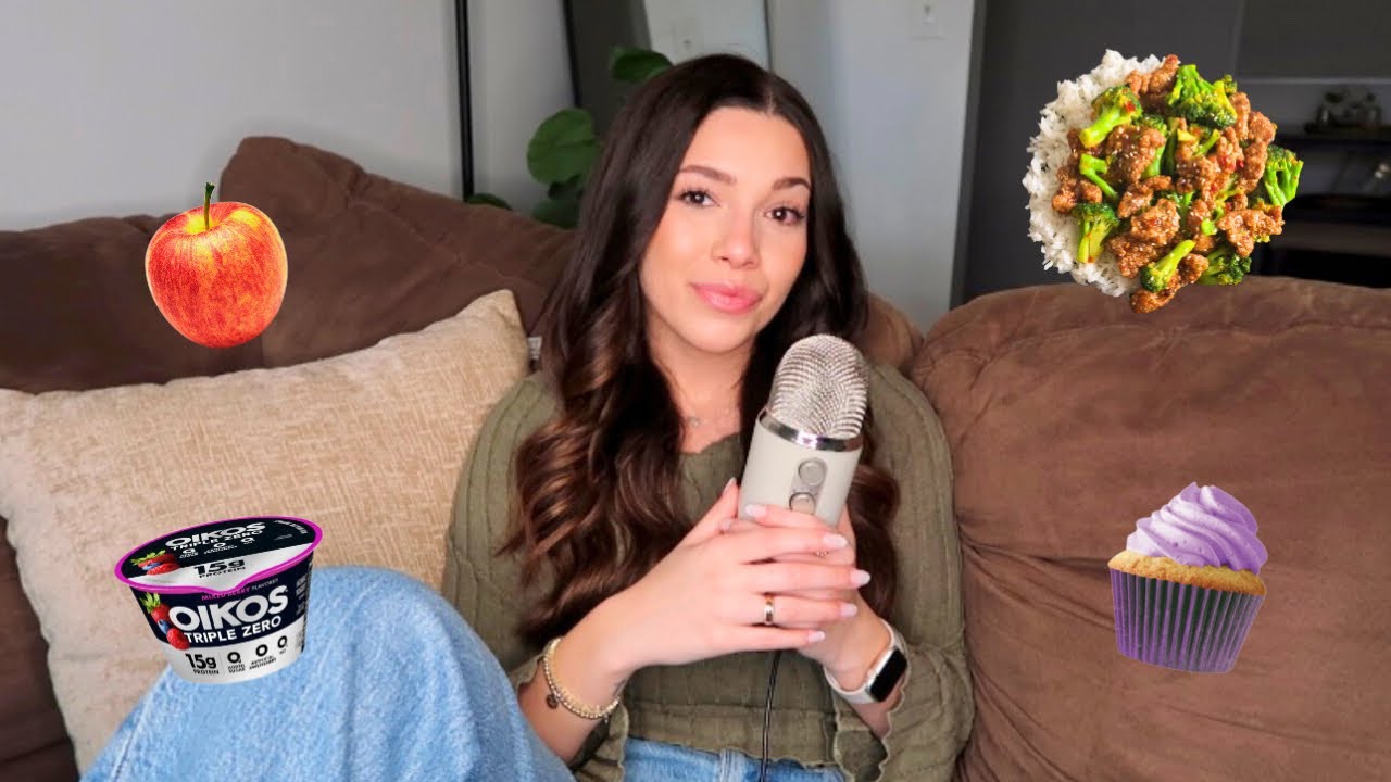 ASMR - What I Realistically Eat in a Week! | Whisper Ramble