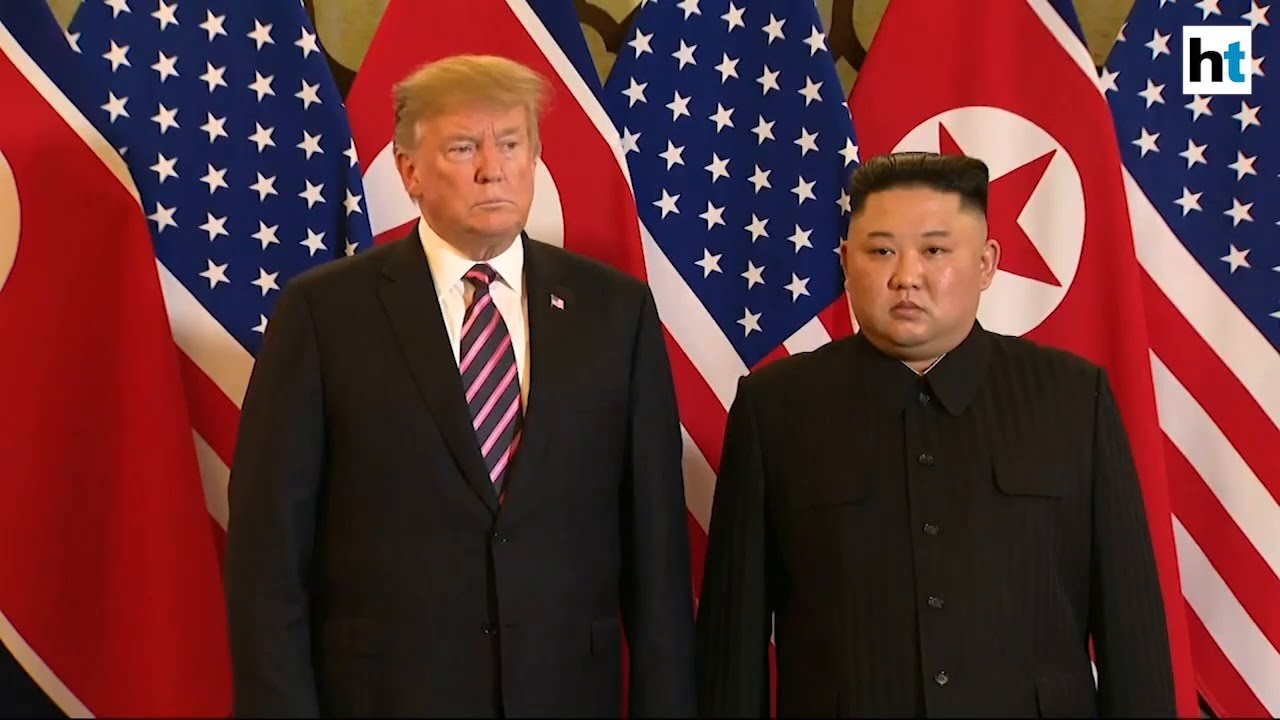 Donald Trump meets Kim Jong-un, exchange greetings at Hanoi summit