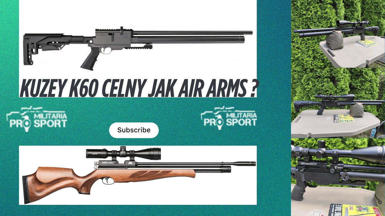 Tania Wiatrówka PCP Kuzey K60 4,5 mm (k600) Celny jak Air Arms ? Test na 25
