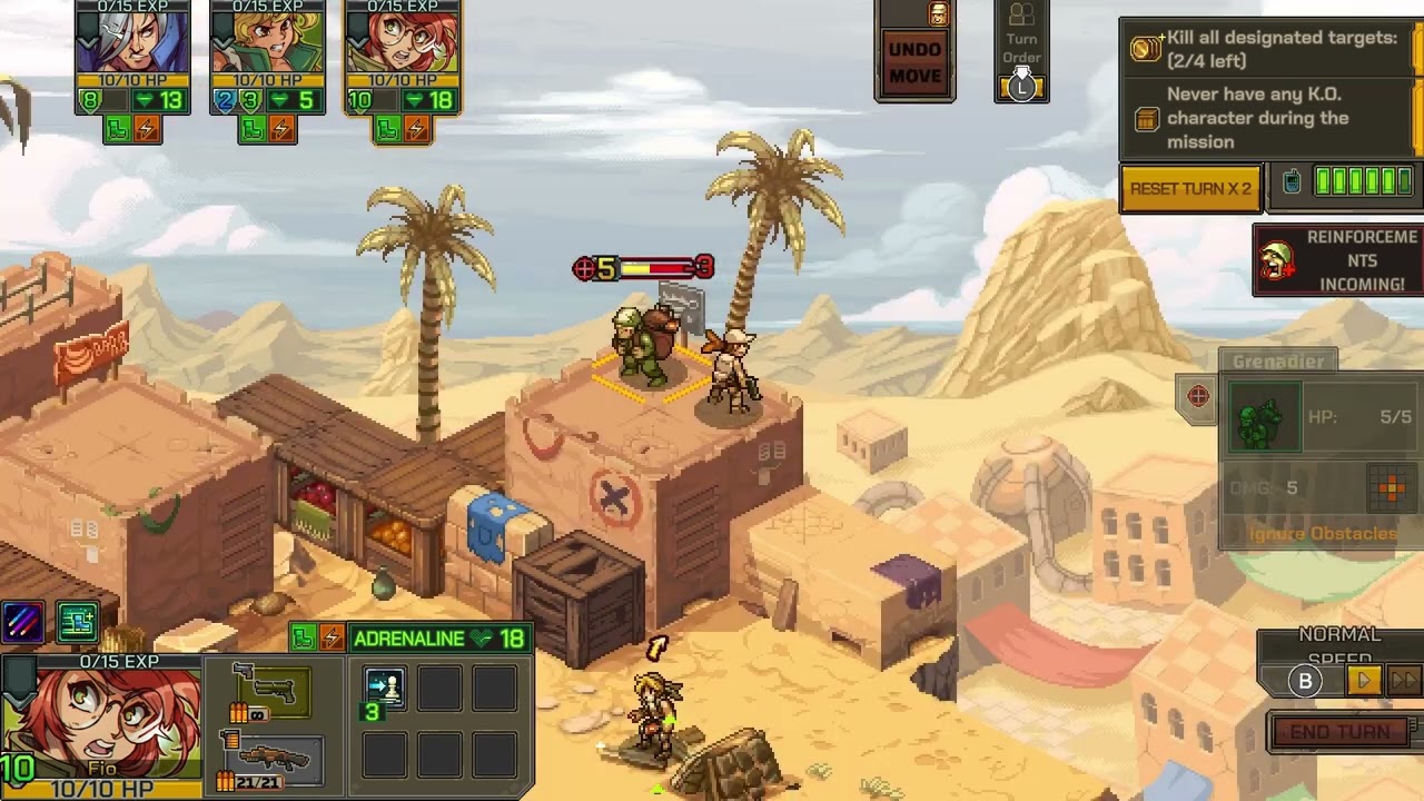 Metal Slug Tactics: a few cheats Nintendo Switch