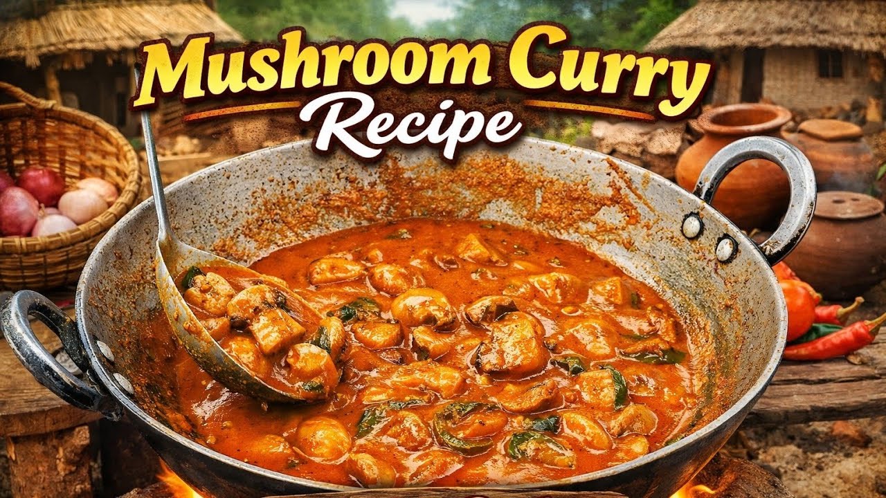 मशरूम की curry इस तरीके से बनाएंगे तो नॉनवेज भूल जाएंगे | mushroom curry recipe | mushroom recipe