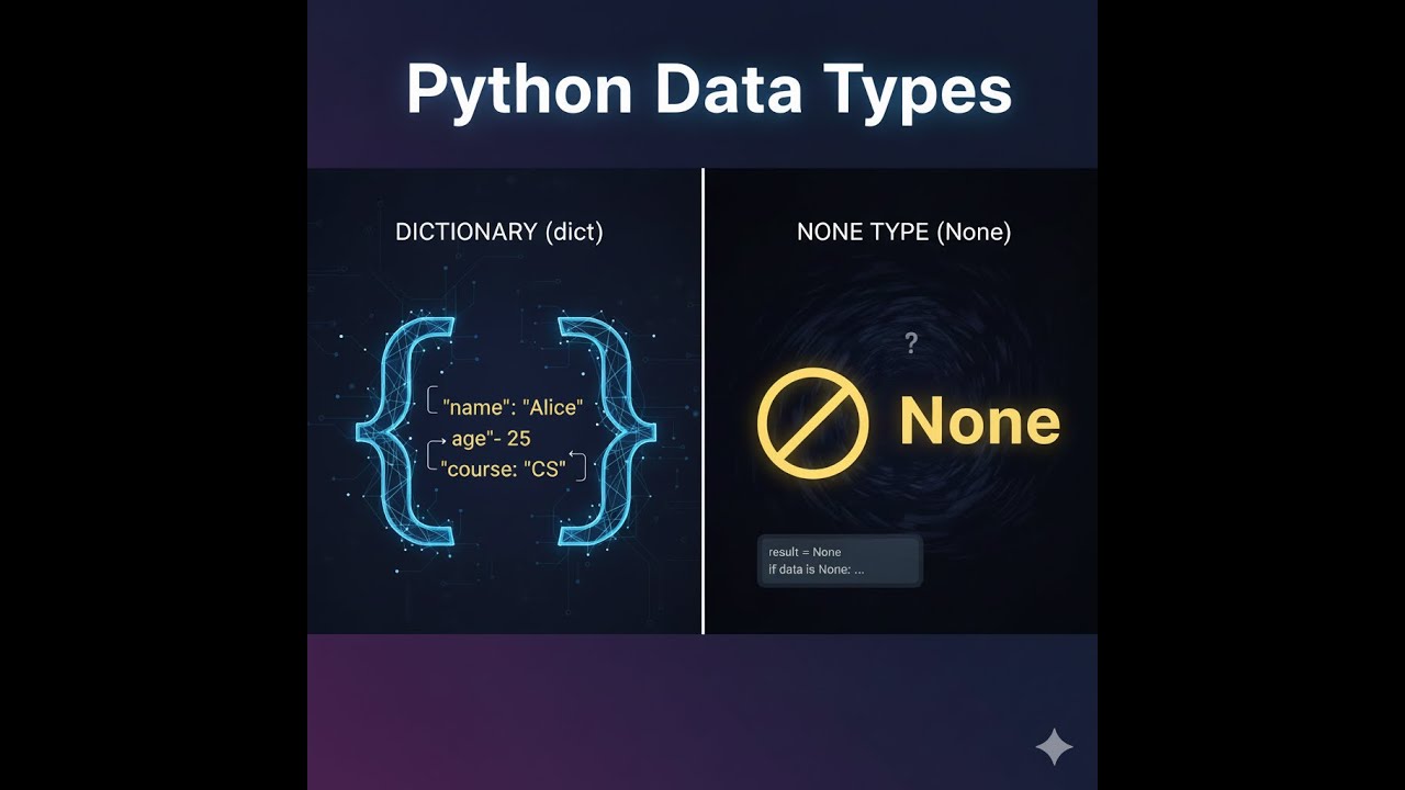 Part 5 | Dict and NoneType in Python | Easy Explanation for Beginners
