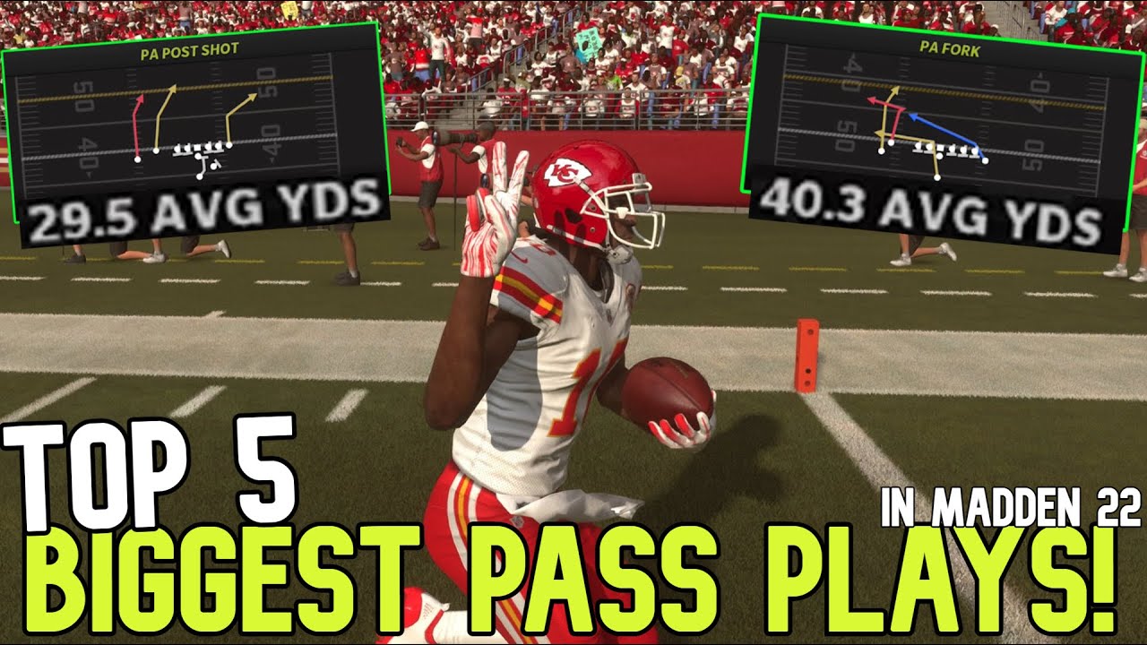 5 GLITCH PASS PLAYS That Score VS Any Defense in Madden NFL 22 NO ADJUSTMENTS! Offense Tips & Tricks