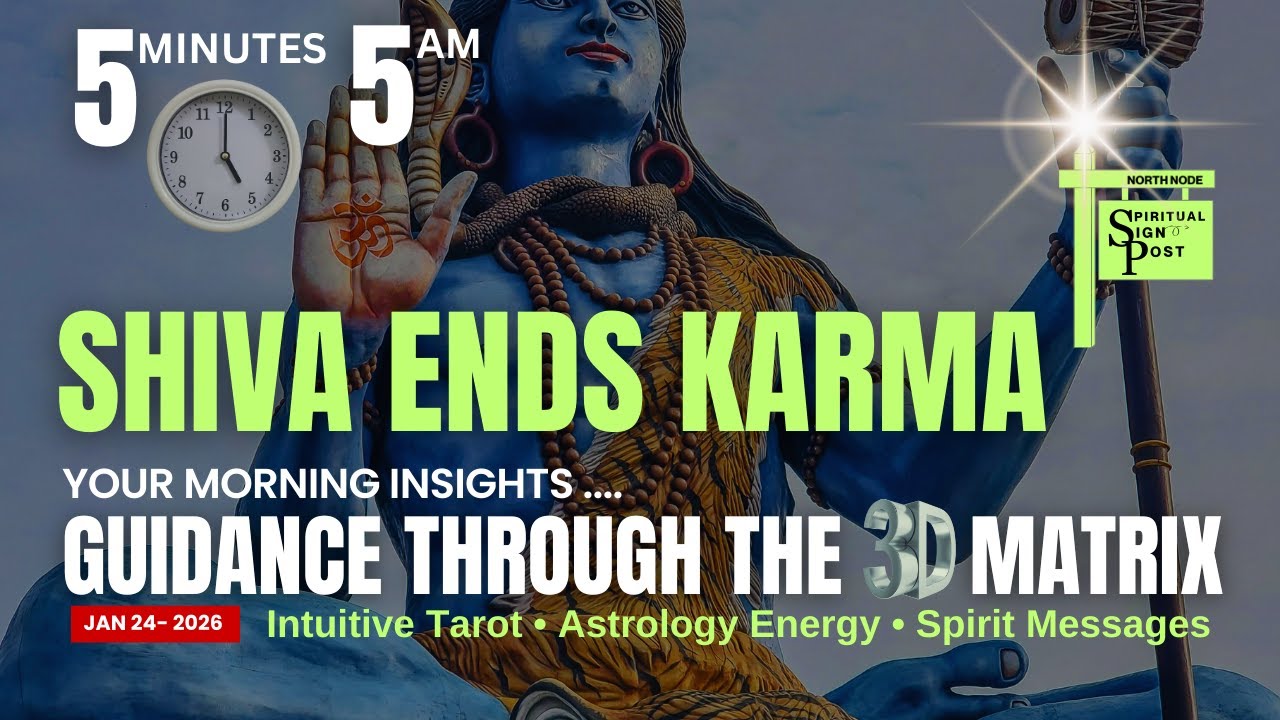 Jan 24 — SHIVA ENDS KARMA | Daily 5 AM Spiritual Sign Post