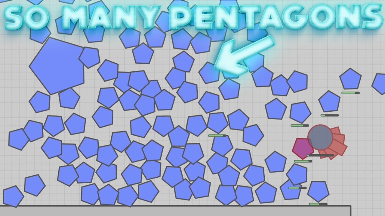 SO MANY PENTAGONS!! BIGGEST PENTAGON NEST EVER?! (Diep.io Maze Gameplay) Promo #3