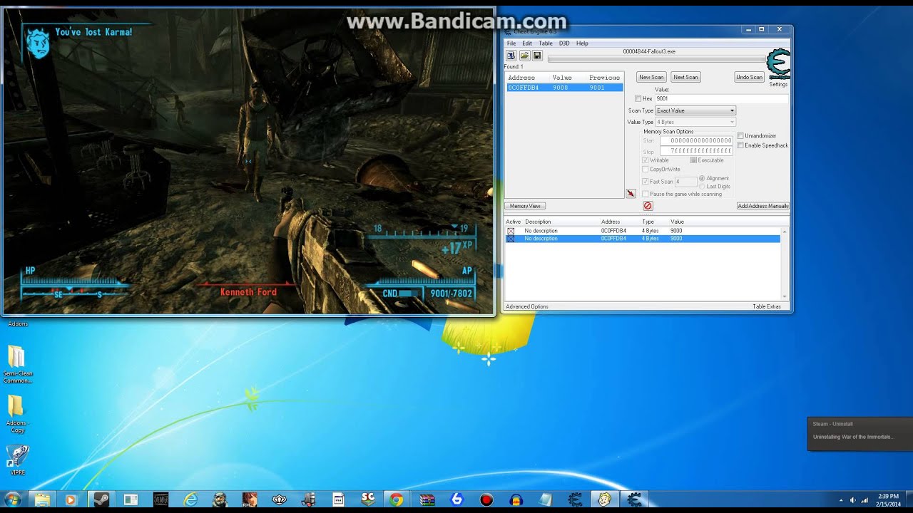 How to get unlimited ammo in Fallout 3 P.C