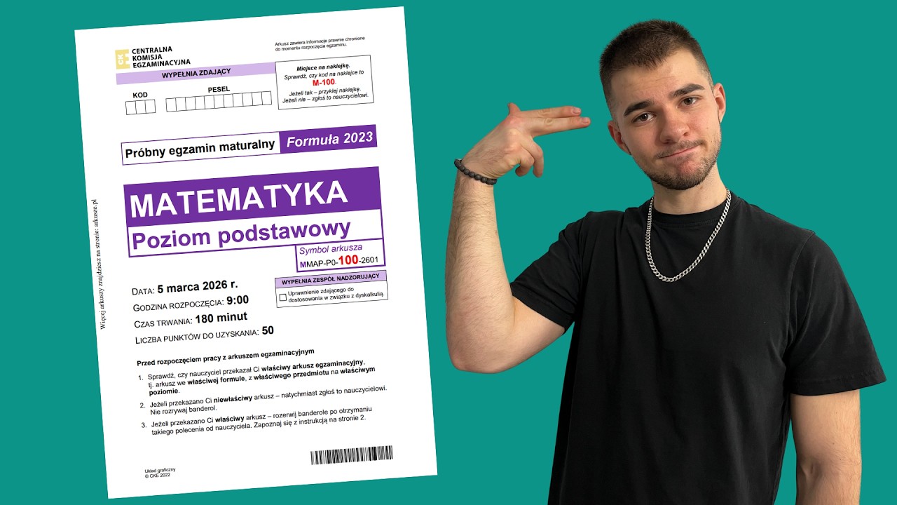 Matura Próbna CKE - Marzec 2026 - Rozwiązanie z omówieniem
