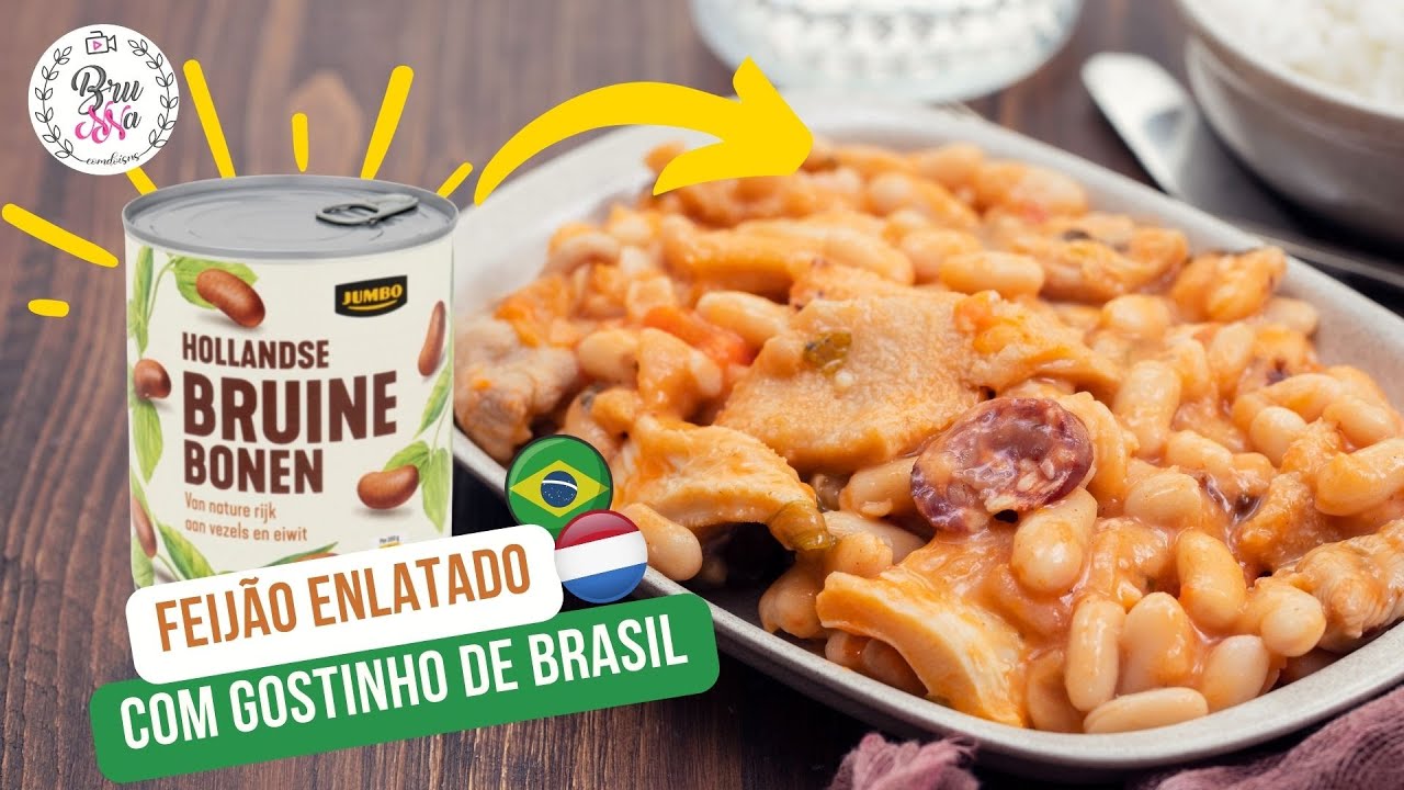 Como temperar feijão o enlatado?   BRUNNACOM2NS