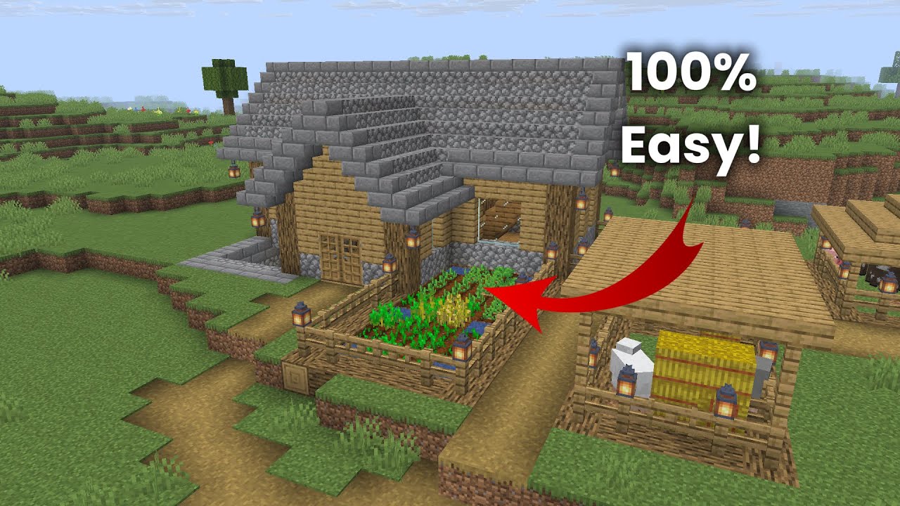 The Best House For SURVIVAL WORLD MINECRAFT #minecraft #usa 