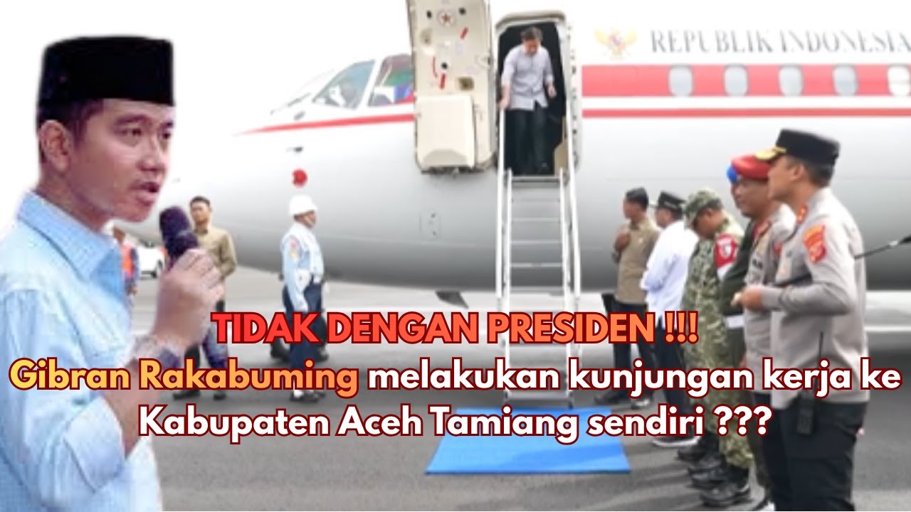 Tidak Bersama Presiden, Wapres Kunjungan Di Aceh Tamiang Sendiri
