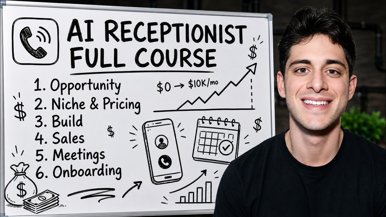 AI Receptionist Business: $0 to $10K/mo (Full Course)