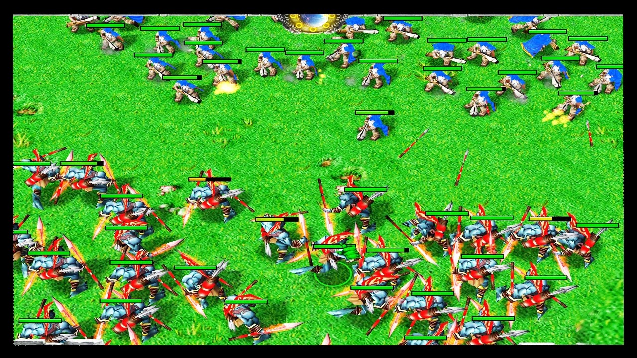 60 HEADHUNTERS vs 40 RIFLEMEN [WARCRAFT 3 TFT]