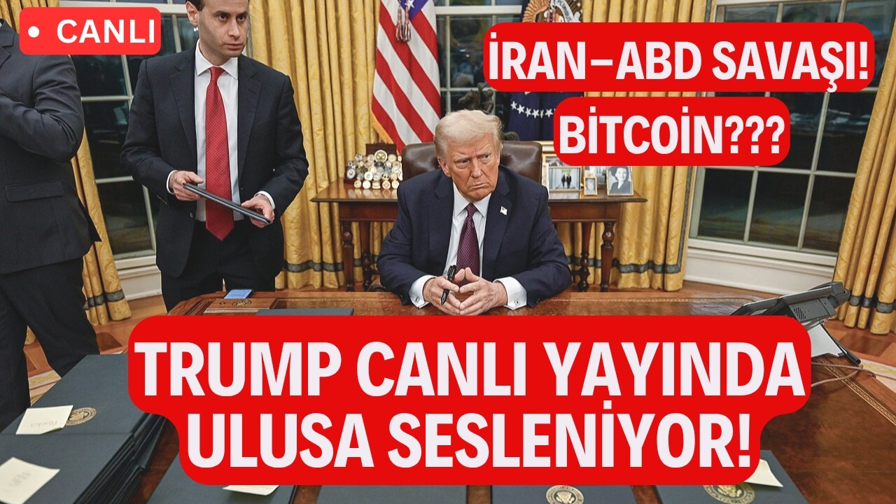 CANLI🔴Trump Canlı Yayında Ulusa Sesleniyor! ABD - İran Savaşı Bitecek mi? Bitcoin ve Altcoin'ler...