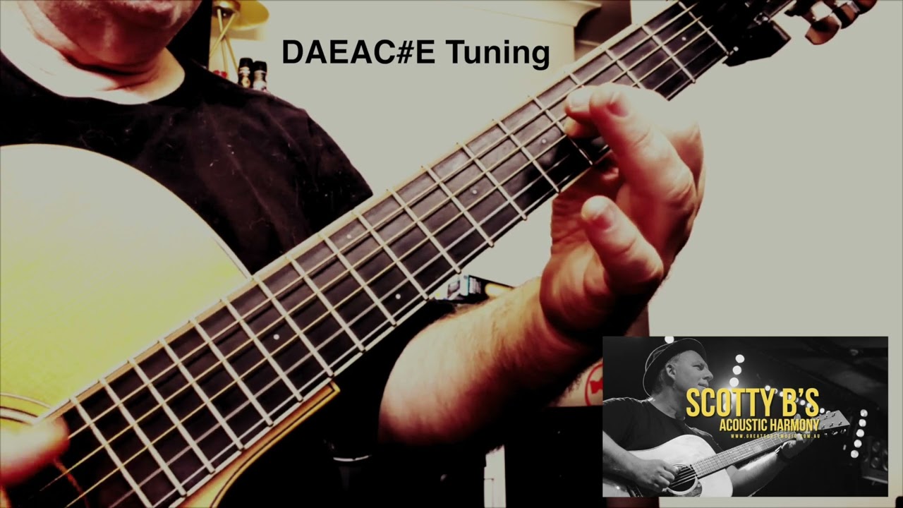 DAEAC#E – A shimmering D-based alternate tuning for solo guitar