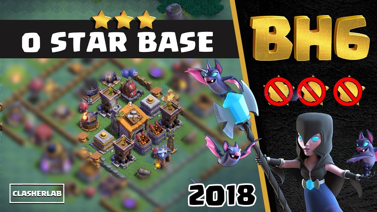 Builder Hall 6 Base 2018 - BH6 Base 2018 | 0 Star Base With Replay 😋 Anti 1 Star | Clash of Clans
