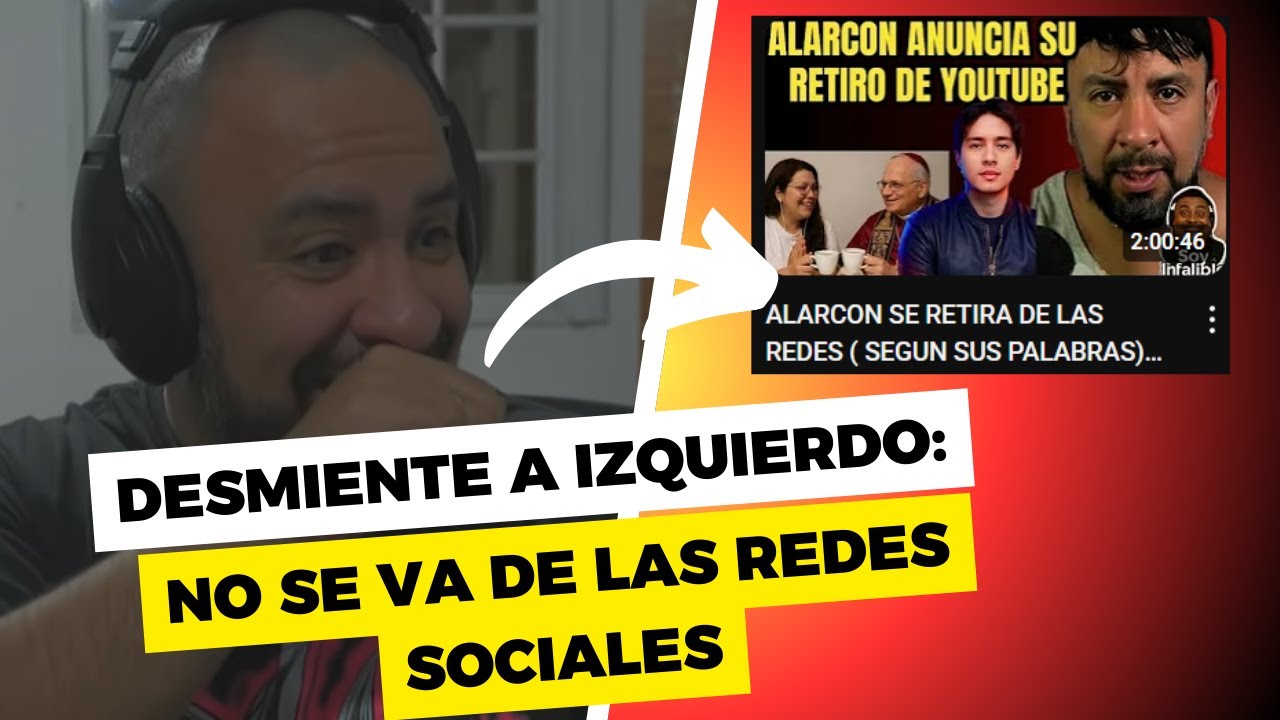 SANTIAGO ALARCÓN NO SE VA DE REDES y desmiente a CRISTIAN IZQUIERDO (+ CRITICAS sobre DONACIONES)