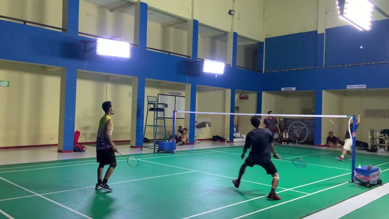 🔥Laga Panas Ganda Badminton Putra: bah amar/a pedut vs mas bambang/mas anton. Siapa menang ?