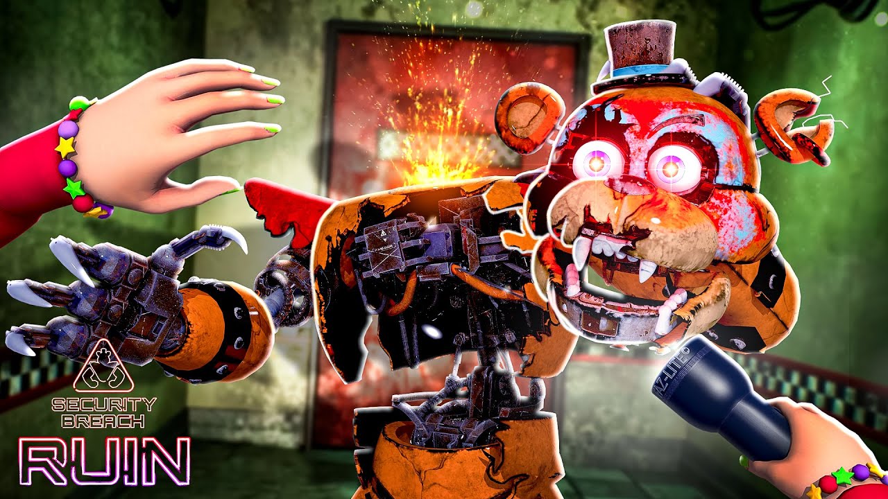 FNAF Security Breach RUIN - Glamrock Freddy is HEADLESS?!