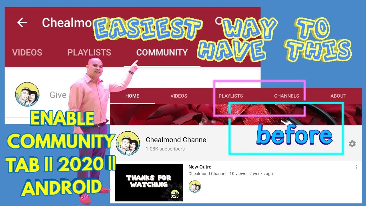 HOW TO ENABLE COMMUNITY TAB | EASY AND FAST | ANDROID | 2020