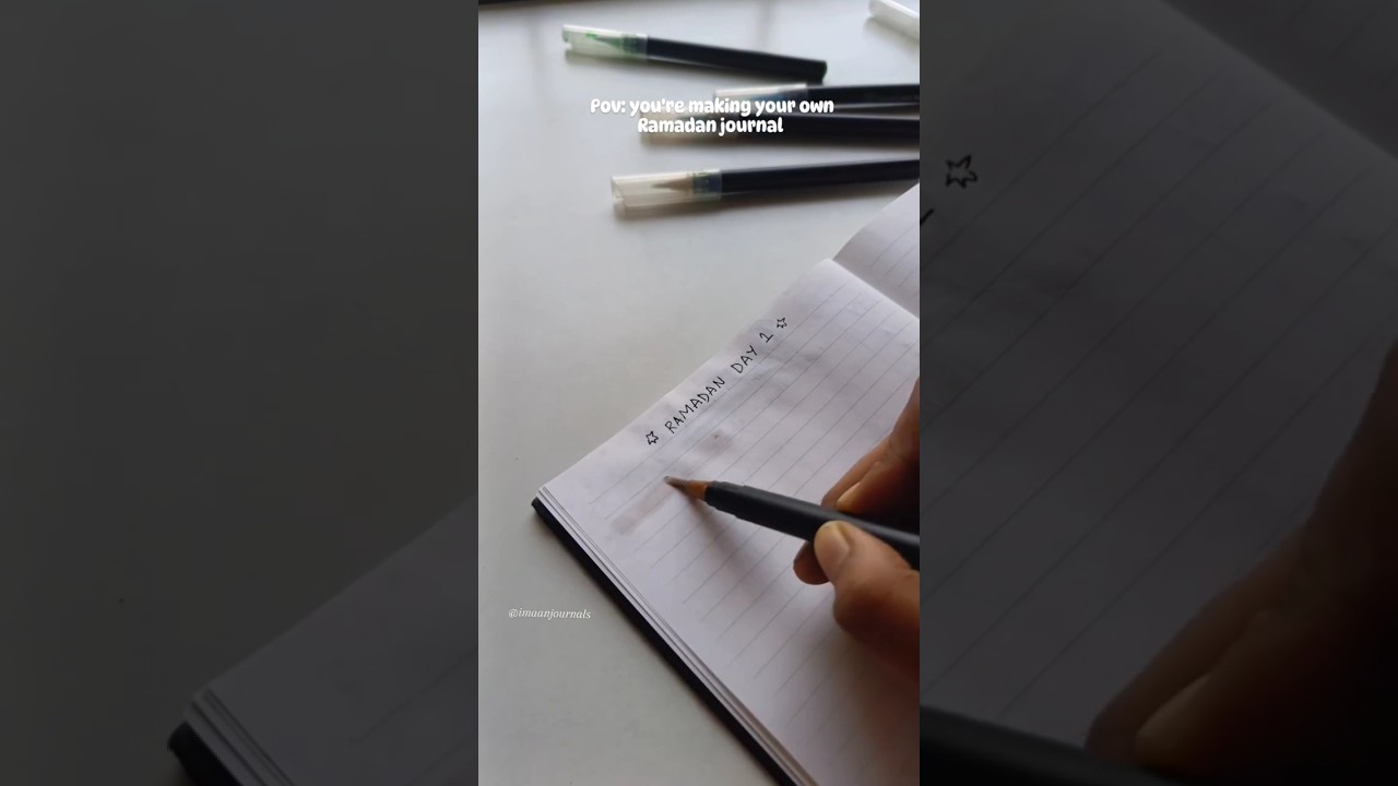 how to make your own Ramadan planner #ramadan #ramadanjournal #ramadanvideos