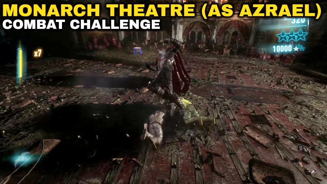 Batman: Arkham Knight - Monarch Theatre (as Azrael) - Combat Challenge