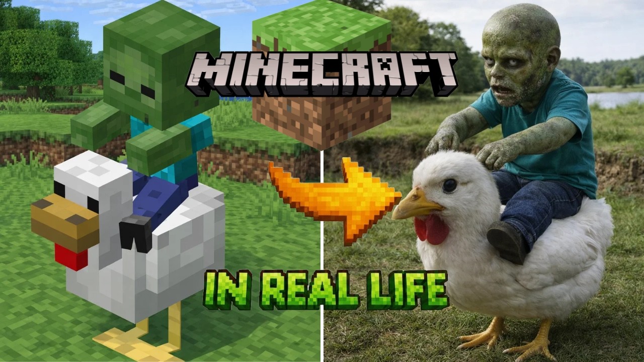 Minecraft in Real Life - Part 17 | AI Art Transformation #minecraft #AIArt #AIGenerated