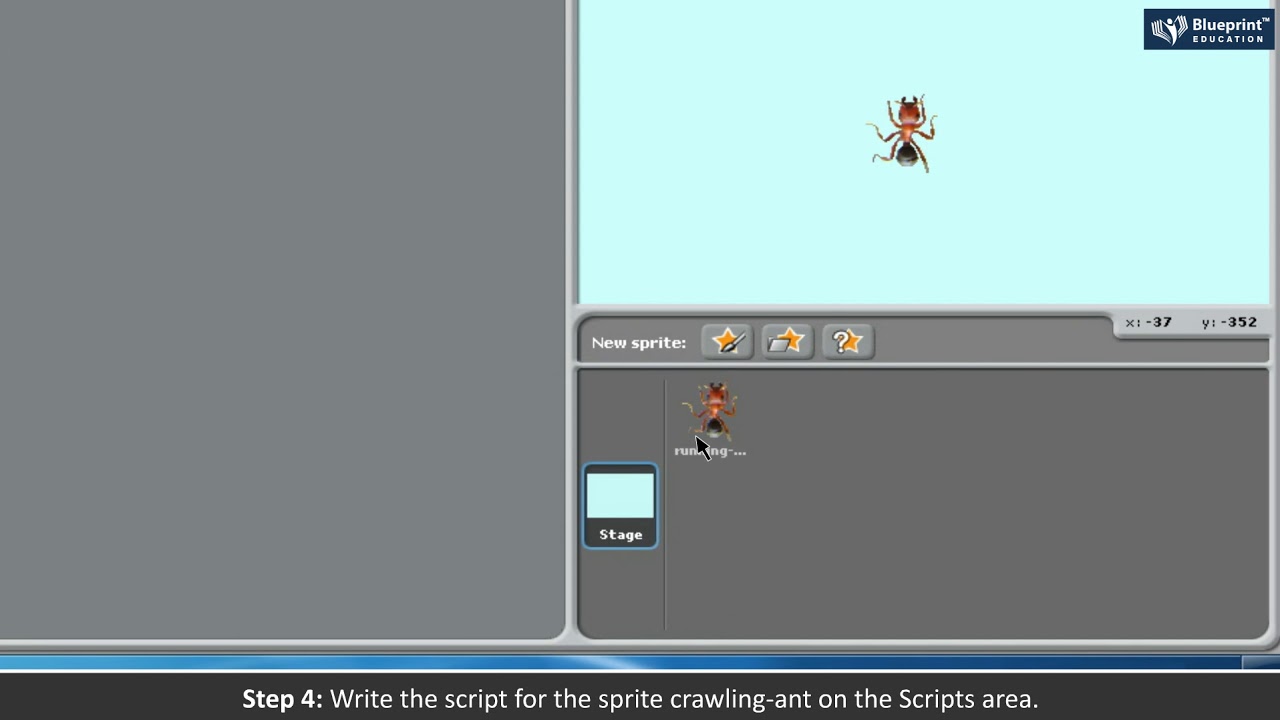 Scratch Project- Crawling Ant