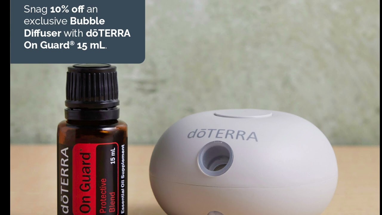 It's Back the Motion Activated Bubble Diffuser with On Guard Essential Oil #grabdeforeitsgone